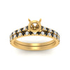 Load image into Gallery viewer, french-pave-semi-mount-petite-black-diamond-wedding-ring-set-in-FD9918SMGBLACKANGLE3-NL-YG-B1