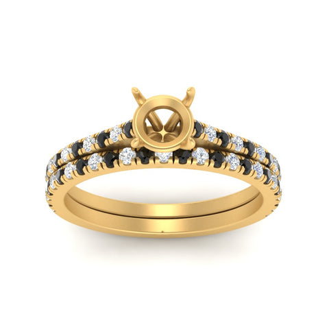 french-pave-semi-mount-petite-black-diamond-wedding-ring-set-in-FD9918SMGBLACKANGLE3-NL-YG-B1