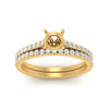 Load image into Gallery viewer, french-pave-semi-mount-petite-diamond-wedding-ring-set-in-FD9918SMANGLE3-NL-YG-B1