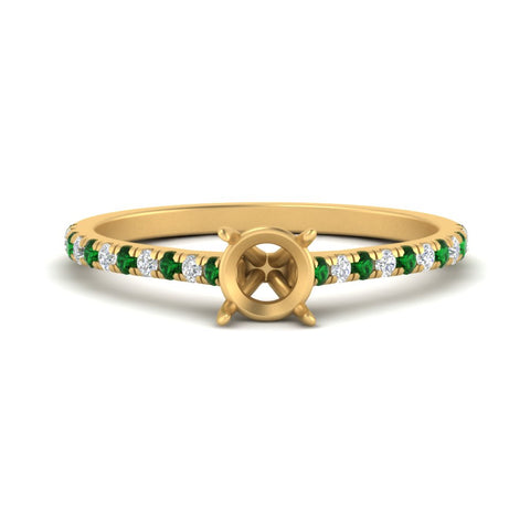 french-pave-semi-mount-petite-emerald-engagement-ring-in-FD9918SMRGEMGRANGLE3-NL-YG