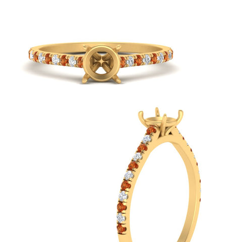 french-pave-semi-mount-petite-orange-sapphire-engagement-ring-in-FD9918SMRGSAORANGLE3-NL-YG