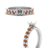 Load image into Gallery viewer, french-pave-semi-mount-petite-orange-sapphire-wedding-ring-set-in-FD9918SMGSAORANGLE3-NL-WG-B1