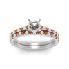 Load image into Gallery viewer, french-pave-semi-mount-petite-orange-sapphire-wedding-ring-set-in-FD9918SMGSAORANGLE3-NL-WG-B1