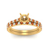 Load image into Gallery viewer, french-pave-semi-mount-petite-orange-sapphire-wedding-ring-set-in-FD9918SMGSAORANGLE3-NL-YG-B1