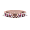 Load image into Gallery viewer, french-pave-semi-mount-petite-pink-sapphire-wedding-ring-set-in-FD9918SMGSADRPIANGLE3-NL-RG-B1