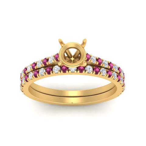 french-pave-semi-mount-petite-pink-sapphire-wedding-ring-set-in-FD9918SMGSADRPIANGLE3-NL-YG-B1