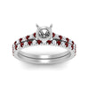 Load image into Gallery viewer, french-pave-semi-mount-petite-ruby-wedding-ring-set-in-FD9918SMGRUDRANGLE3-NL-WG-B1