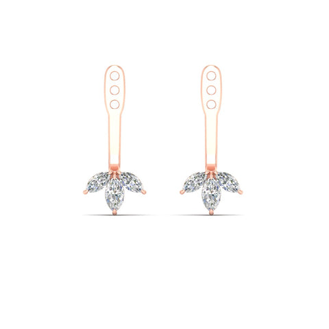 Front Back Marquise Earring Jackets