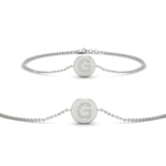 Load image into Gallery viewer, Alphabet disc diamond bracelet
