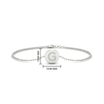 Load image into Gallery viewer, Alphabet disc diamond bracelet
