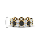 Load image into Gallery viewer, garland-diamond-eternity-ring-with-black-diamond-in-yellow-gold-FD11122BGBLACK-NL-YG.jpg
