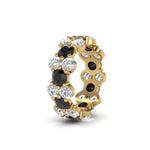 Load image into Gallery viewer, garland-diamond-eternity-ring-with-black-diamond-in-yellow-gold-FD11122BGBLACK-NL-YG.jpg
