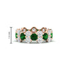 Load image into Gallery viewer, garland-diamond-eternity-ring-with-emerald-rose-gold-FD11122BGEMGR-NL-RG.jpg