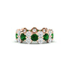 Load image into Gallery viewer, garland-diamond-eternity-ring-with-emerald-rose-gold-FD11122BGEMGR-NL-RG.jpg