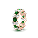Load image into Gallery viewer, garland-diamond-eternity-ring-with-emerald-rose-gold-FD11122BGEMGR-NL-RG.jpg

