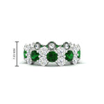 Load image into Gallery viewer, garland-diamond-eternity-ring-with-emerald-white-gold-FD11122BGEMGR-NL-WG.jpg
