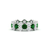 Load image into Gallery viewer, garland-diamond-eternity-ring-with-emerald-white-gold-FD11122BGEMGR-NL-WG.jpg