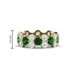 Load image into Gallery viewer, garland-diamond-eternity-ring-with-emerald-yellow-gold-FD11122BGEMGR-NL-YG.jpg
