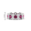 Load image into Gallery viewer, garland-diamond-eternity-ring-with-pink-sapphire-in-white-gold-FD11122BGSADRPI-NL-WG.jpg