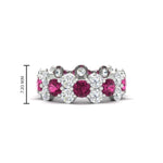 Load image into Gallery viewer, garland-diamond-eternity-ring-with-pink-sapphire-in-white-gold-FD11122BGSADRPI-NL-WG.jpg
