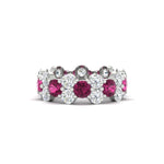 Load image into Gallery viewer, garland-diamond-eternity-ring-with-pink-sapphire-in-white-gold-FD11122BGSADRPI-NL-WG.jpg
