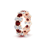Load image into Gallery viewer, garland-diamond-eternity-ring-with-ruby-in-rose-gold-FD11122BGRUDR-NL-RG.jpg
