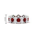 Load image into Gallery viewer, garland-diamond-eternity-ring-with-ruby-in-white-gold-FD11122BGRUDR-NL-WG.jpg
