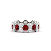 Load image into Gallery viewer, garland-diamond-eternity-ring-with-ruby-in-white-gold-FD11122BGRUDR-NL-WG.jpg