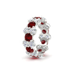 Load image into Gallery viewer, garland-diamond-eternity-ring-with-ruby-in-white-gold-FD11122BGRUDR-NL-WG.jpg
