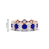 Load image into Gallery viewer, garland-diamond-eternity-ring-with-sapphire-in-rose-gold-FD11122BGSABL-NL-RG.jpg