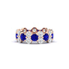 Load image into Gallery viewer, garland-diamond-eternity-ring-with-sapphire-in-rose-gold-FD11122BGSABL-NL-RG.jpg