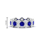 Load image into Gallery viewer, garland-diamond-eternity-ring-with-sapphire-in-white-gold-FD11122BGSABL-NL-WG.jpg

