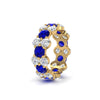 Load image into Gallery viewer, garland-diamond-eternity-ring-with-sapphire-in-yellow-gold-FD11122BGSABL-NL-YG.jpg