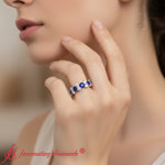 Load image into Gallery viewer, garland-sapphire-eternity-ring-in-white-gold-FD11122B-NL-WG-new_4eab56a9-0249-40be-afa3-42ea171b1fb5
