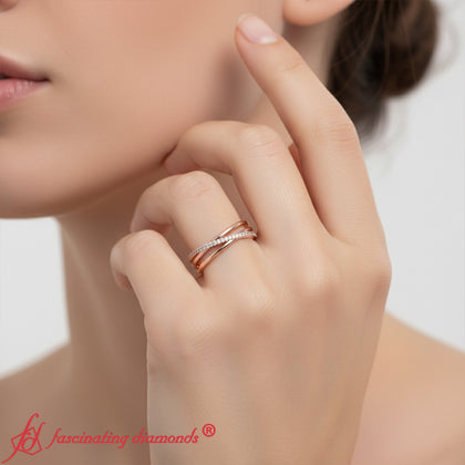 gold-diamond-criss-cross-rose-gold-fdwb11398-modelRing