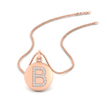 Load image into Gallery viewer, gold-disc-initial-b-necklace-in-rose-gold-FDPD11312B-NL-RG
