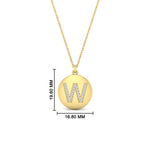 Load image into Gallery viewer, Initial Diamond Disc Pendant

