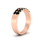 Load image into Gallery viewer, gold-double-rows-0.75-ct-black-diamond-wedding-ring-in-rose-gold-FD11382BGBLACKANGLE2-0.75CT-NL-RG