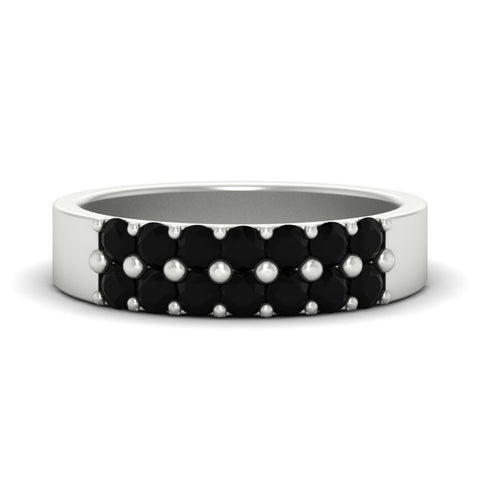 gold-double-rows-0.75-ct-black-diamond-wedding-ring-in-white-gold-FD11382BGBLACK-0.75CT-NL-WG