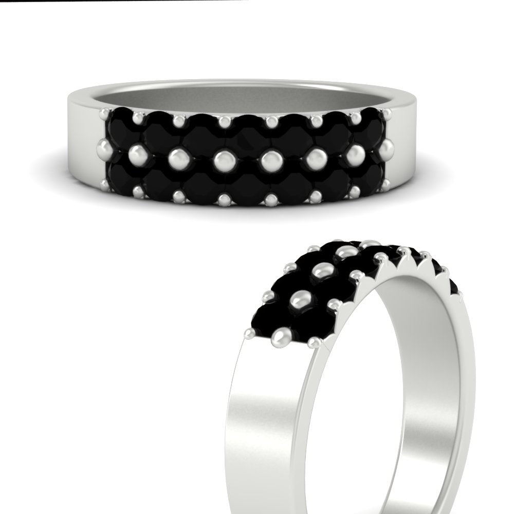 gold-double-rows-0.75-ct-black-diamond-wedding-ring-in-white-gold-FD11382BGBLACKANGLE3-0.75CT-NL-WG