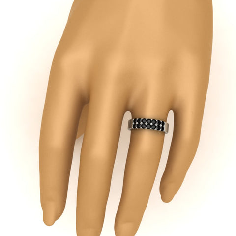 gold-double-rows-0.75-ct-black-diamond-wedding-ring-in-white-gold-FD11382BGBLACKHAND-0.75CT-NL-WG
