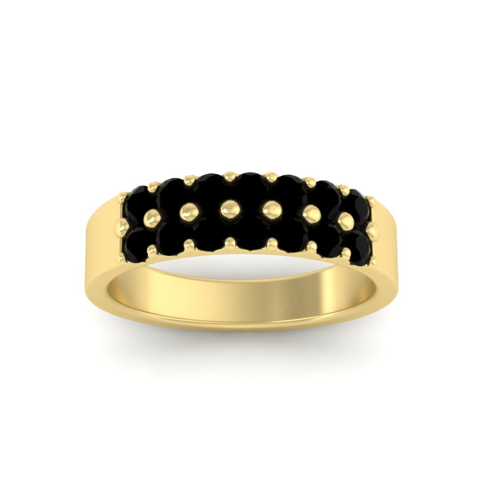 gold-double-rows-0.75-ct-black-diamond-wedding-ring-in-yellow-gold-FD11382BGBLACKANGLE5-0.75CT-NL-YG