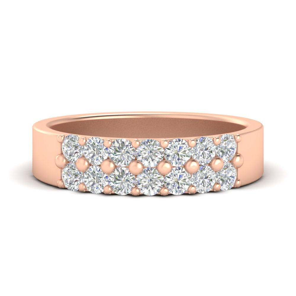 gold-double-rows-0.75-ct-diamond-wedding-ring-in-rose-gold-FD11382B-0.75CT-NL-RG