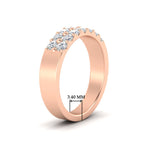 Load image into Gallery viewer, gold-double-rows-0.75-ct-diamond-wedding-ring-in-rose-gold-FD11382BANGLE2-0.75CT-NL-RG-HW