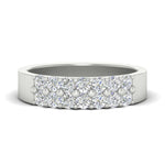 Load image into Gallery viewer, gold-double-rows-0.75-ct-diamond-wedding-ring-in-white-gold-FD11382B-0.75CT-NL-WG