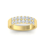 Load image into Gallery viewer, gold-double-rows-0.75-ct-diamond-wedding-ring-in-yellow-gold-FD11382BANGLE5-0.75CT-NL-YG