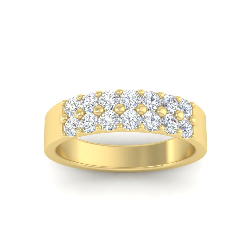 gold-double-rows-0.75-ct-diamond-wedding-ring-in-yellow-gold-FD11382BANGLE5-0.75CT-NL-YG