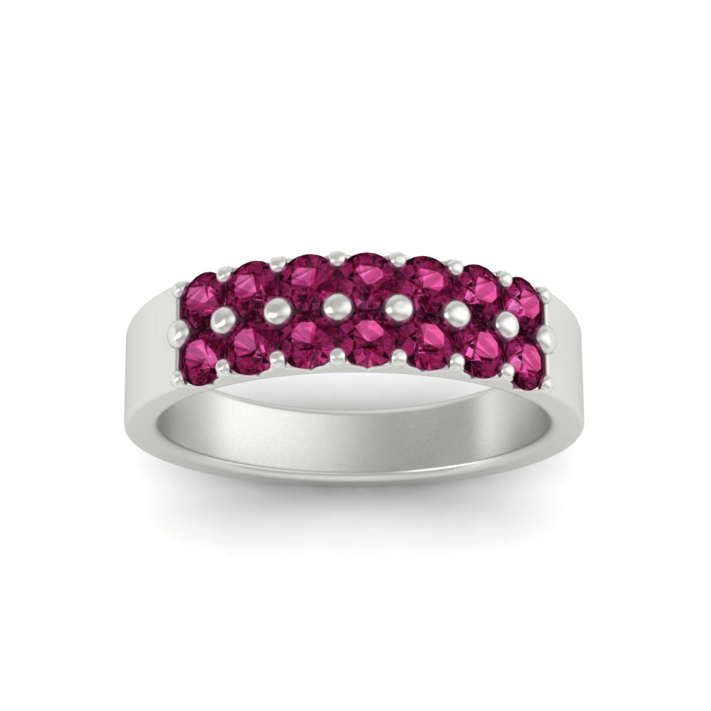 gold-double-rows-0.75-ct-pink-sapphire-wedding-ring-in-white-gold-FD11382BGSADRPIANGLE5-0.75CT-NL-WG