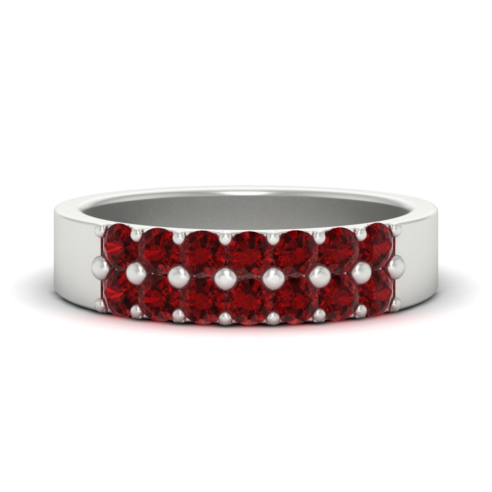 gold-double-rows-0.75-ct-ruby-wedding-ring-in-white-gold-FD11382BGRUDR-0.75CT-NL-WG