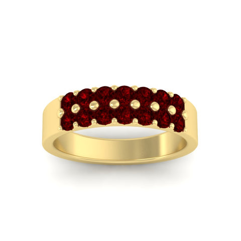 gold-double-rows-0.75-ct-ruby-wedding-ring-in-yellow-gold-FD11382BGRUDRANGLE5-0.75CT-NL-YG